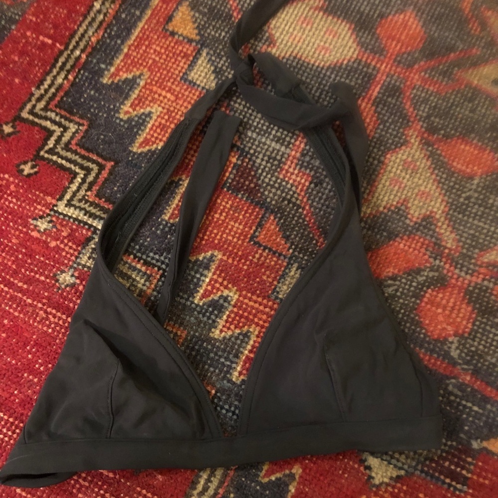 GAP Body Halter Bikini Top Black Size XS